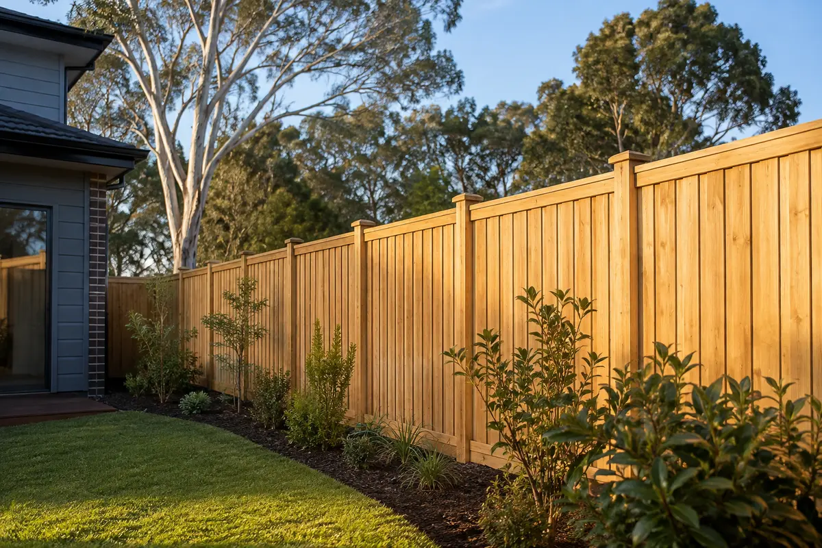 Timber fence repairs at a Melbourne home